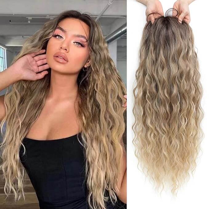 PANEWAY 26"Women's Synthetic Long Curly Hair Extensions, for Adding Volume