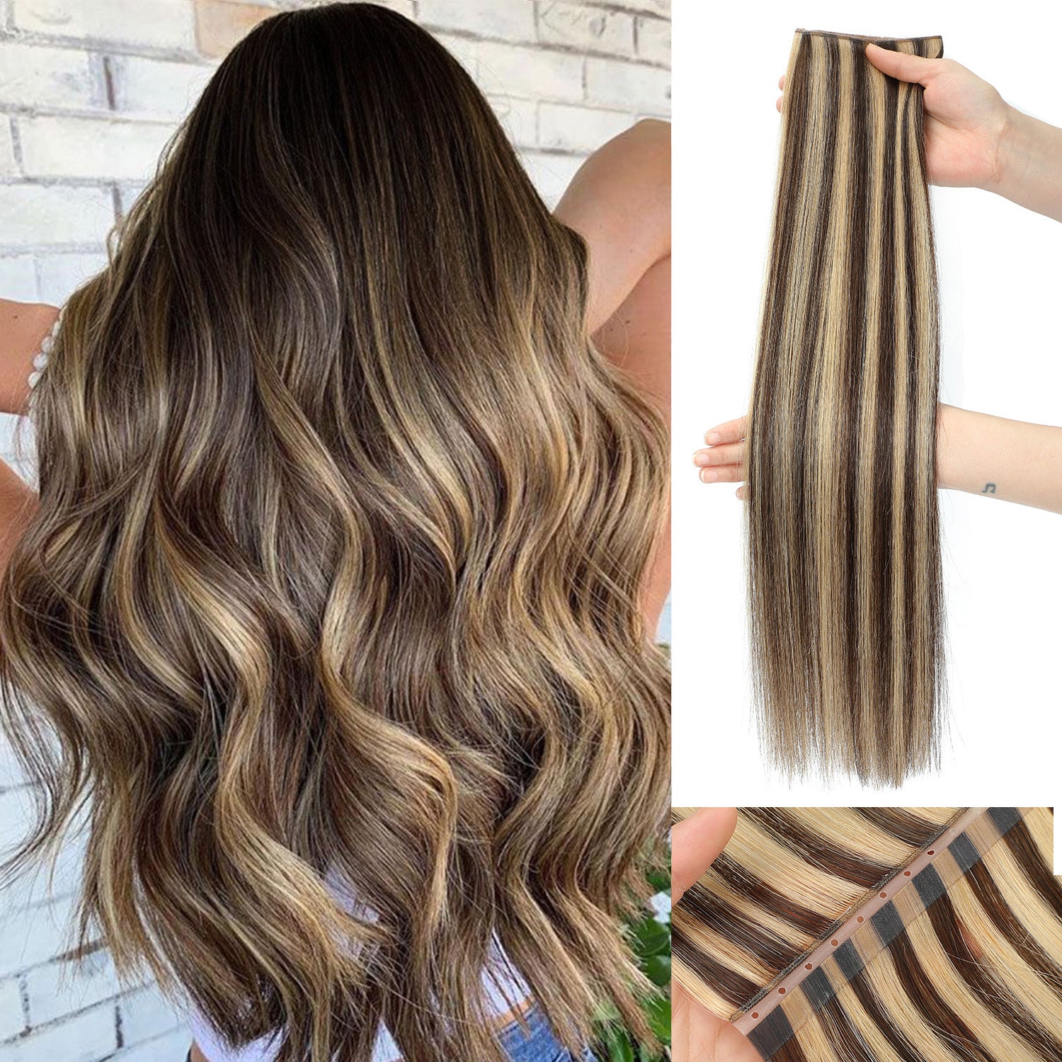 OVO Butterfly Dual-Sided Weft Hair Extensions Real Human Hair