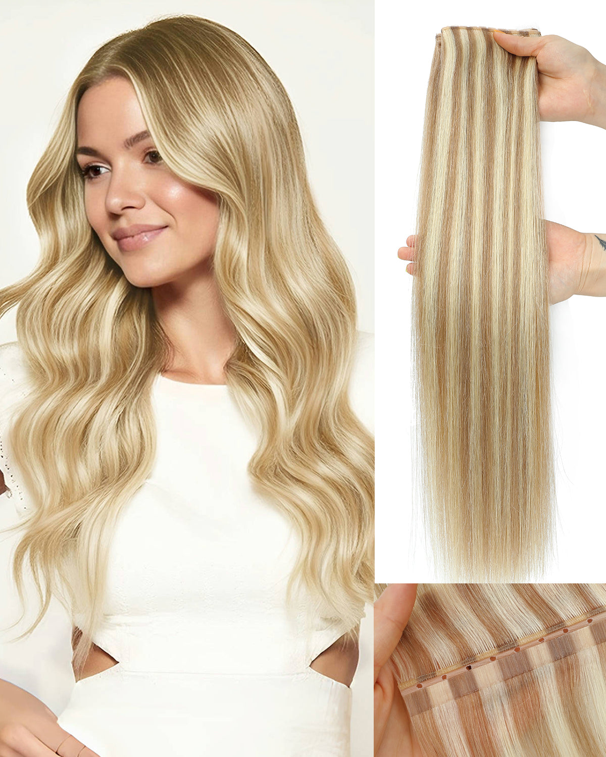 OVO Butterfly Dual-Sided Weft Hair Extensions Real Human Hair