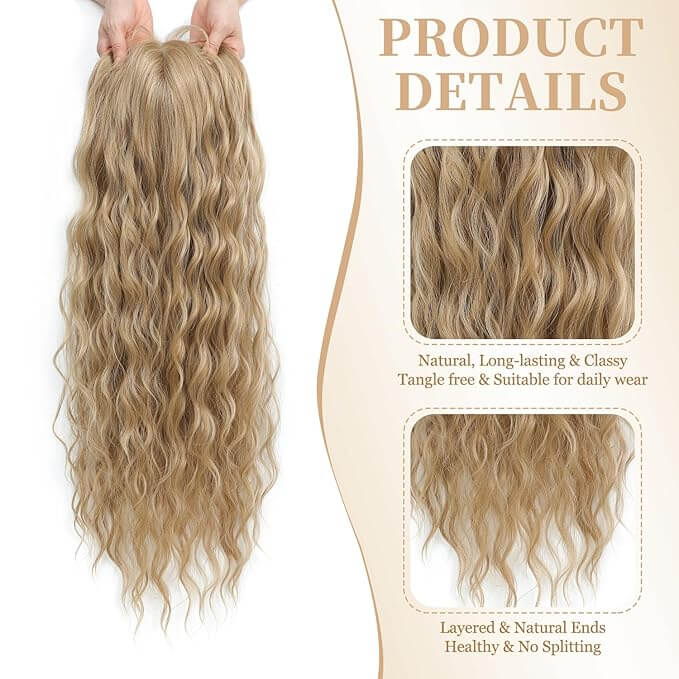 PANEWAY 26"Women's Synthetic Long Curly Hair Extensions, for Adding Volume