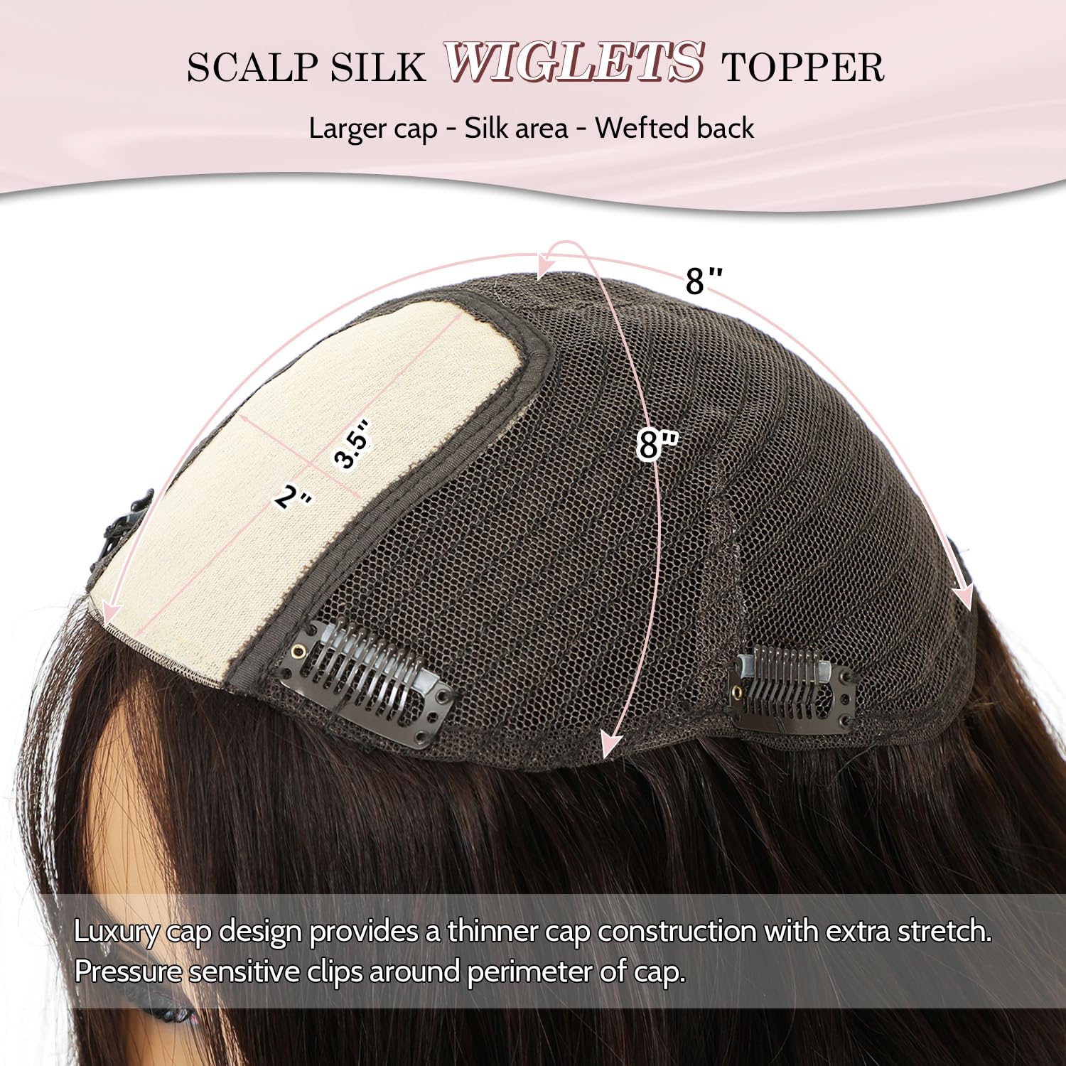 9x9inch Skin Scalp Human Hair Toppers 14inch