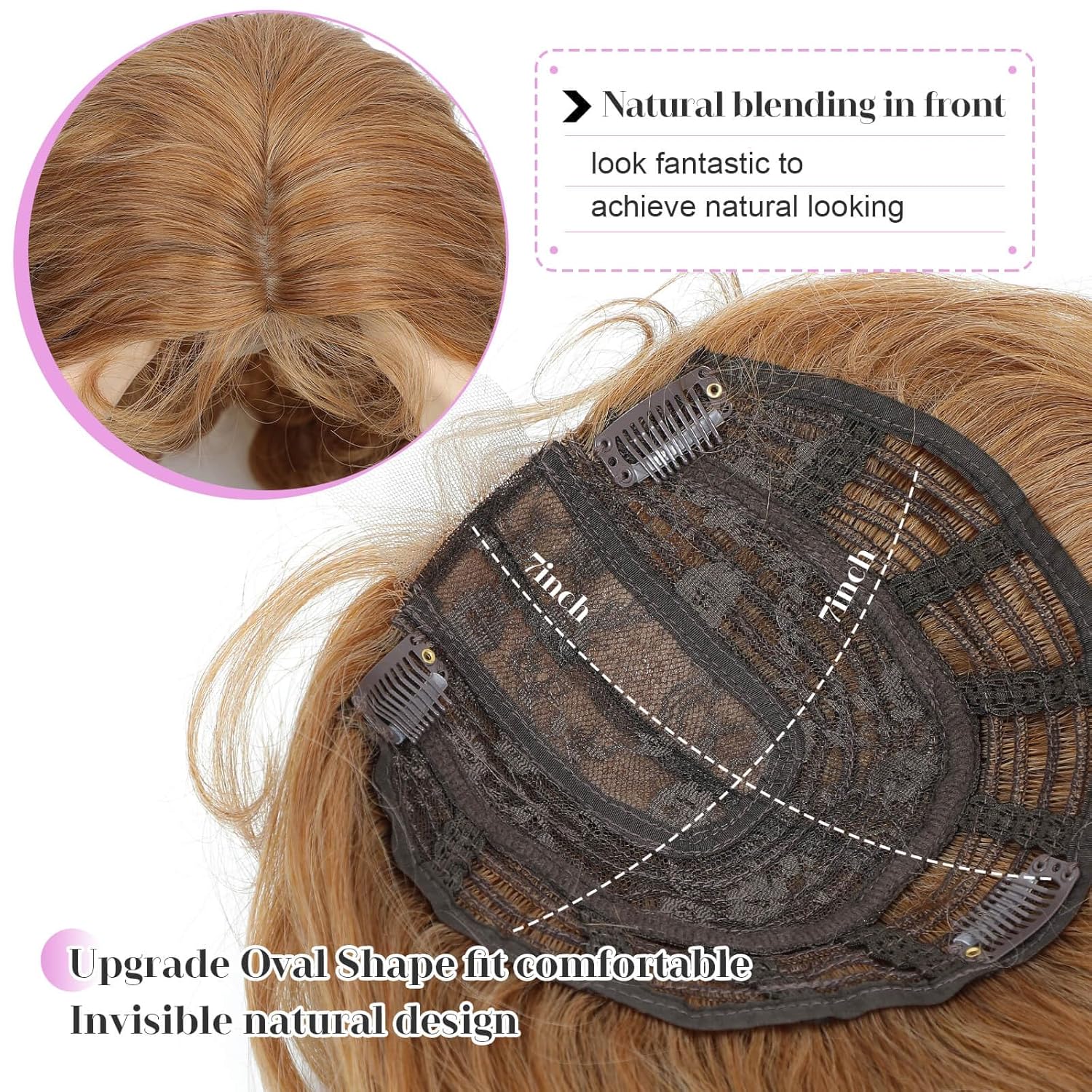 PANEWAY 26"Women's Synthetic Long Curly Hair Extensions, for Adding Volume