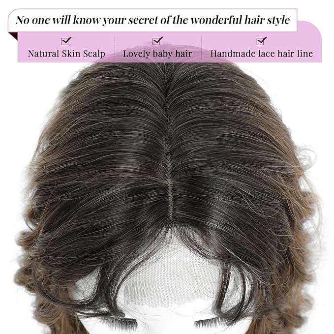 PANEWAY 26"Women's Synthetic Long Curly Hair Extensions, for Adding Volume