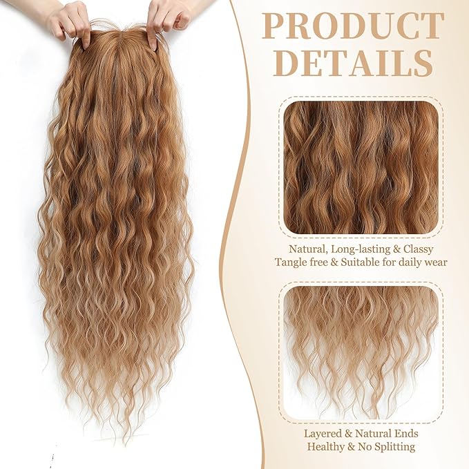 PANEWAY 26"Women's Synthetic Long Curly Hair Extensions, for Adding Volume