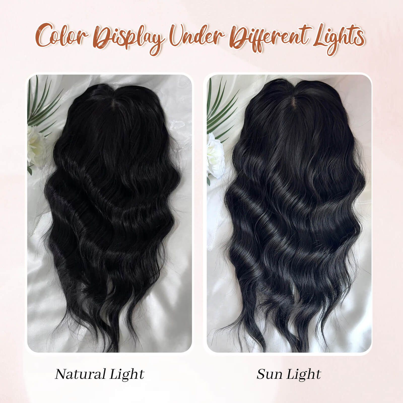 14inch Short Wavy Hair Topper with 5 Clips for Wearing Stable-Bella