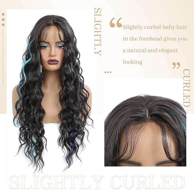 PANEWAY 26"Women's Synthetic Long Curly Hair Extensions, for Adding Volume